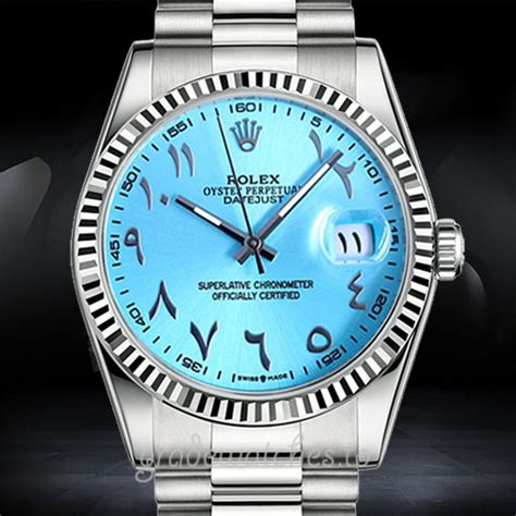 rolex blue face silver band|Rolex 41mm tiffany blue.